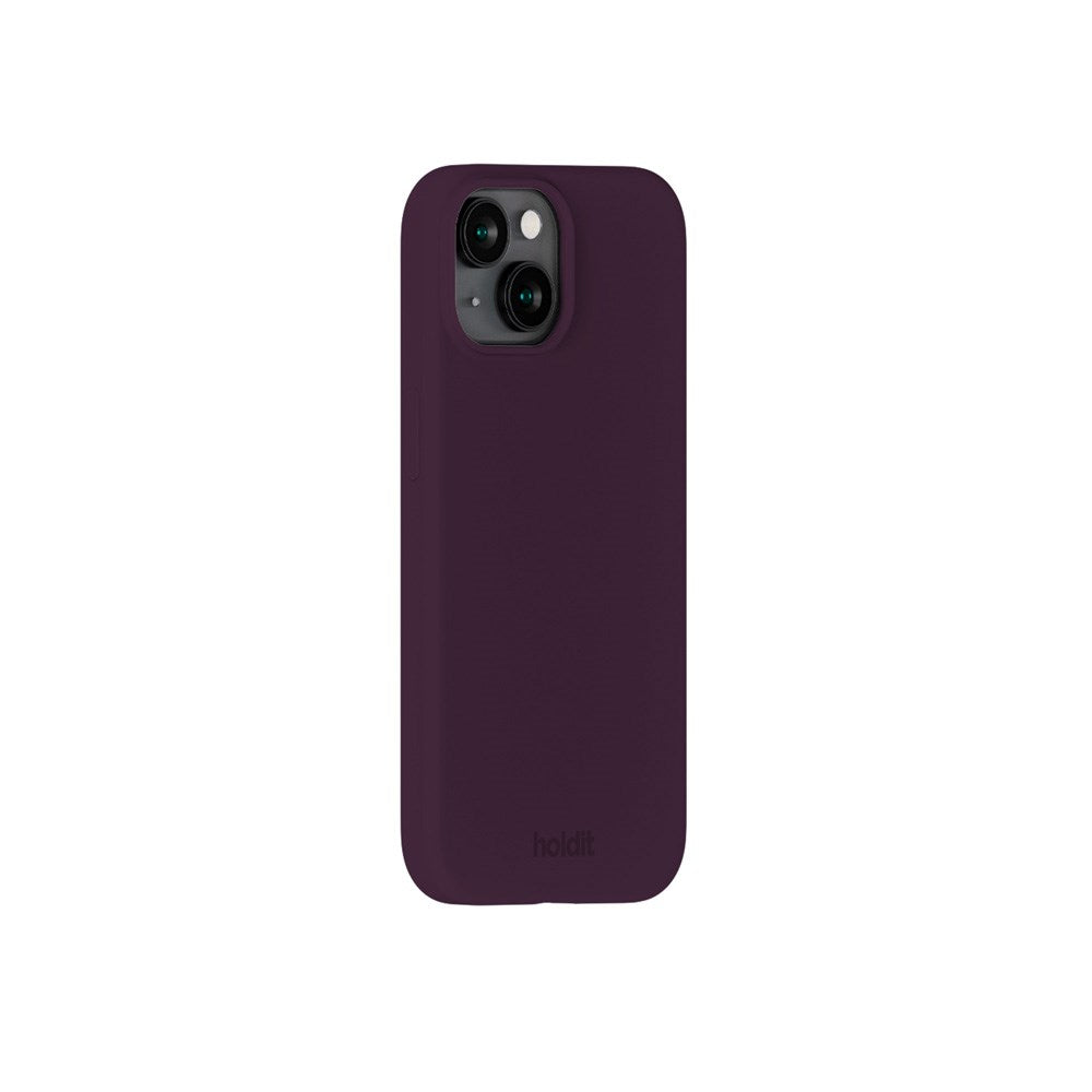 Holdit iPhone 15 Soft Touch Silikone Case - Deep Plum