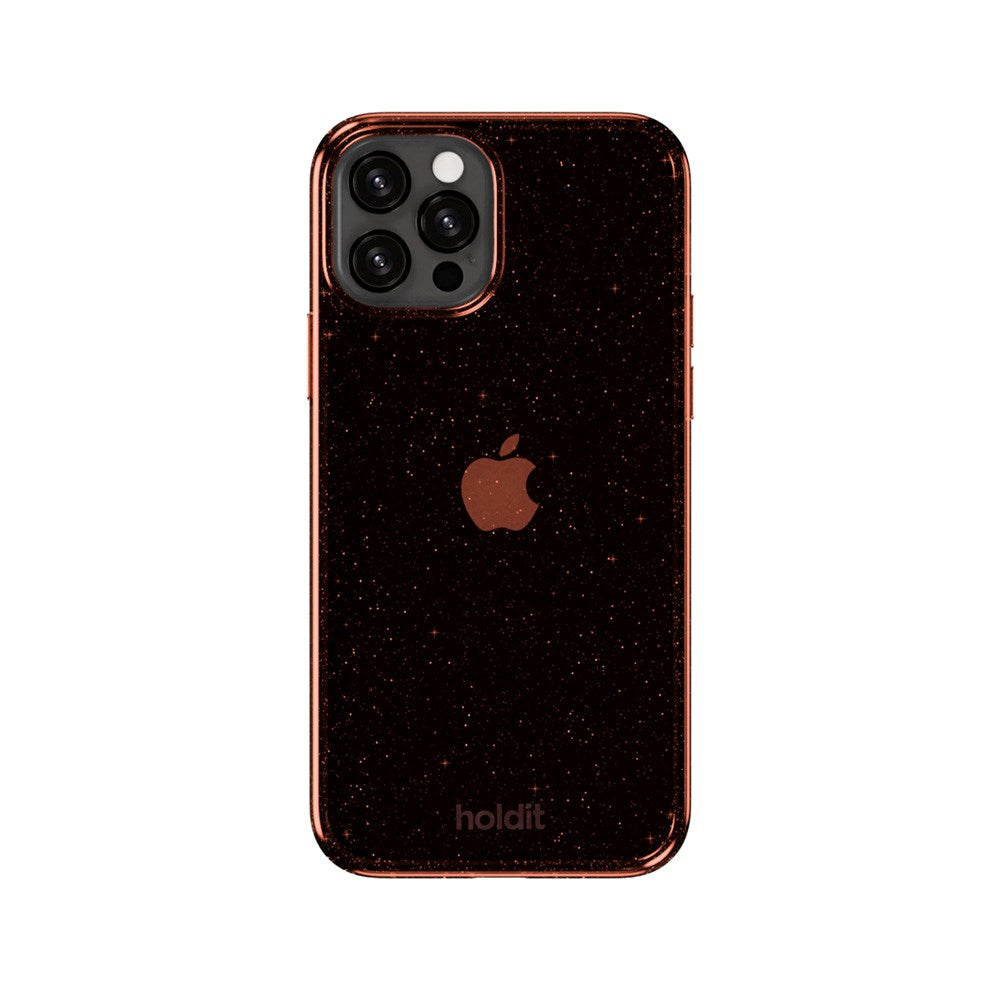 Holdit iPhone 12 / 12 Pro Glitter Case - Amber