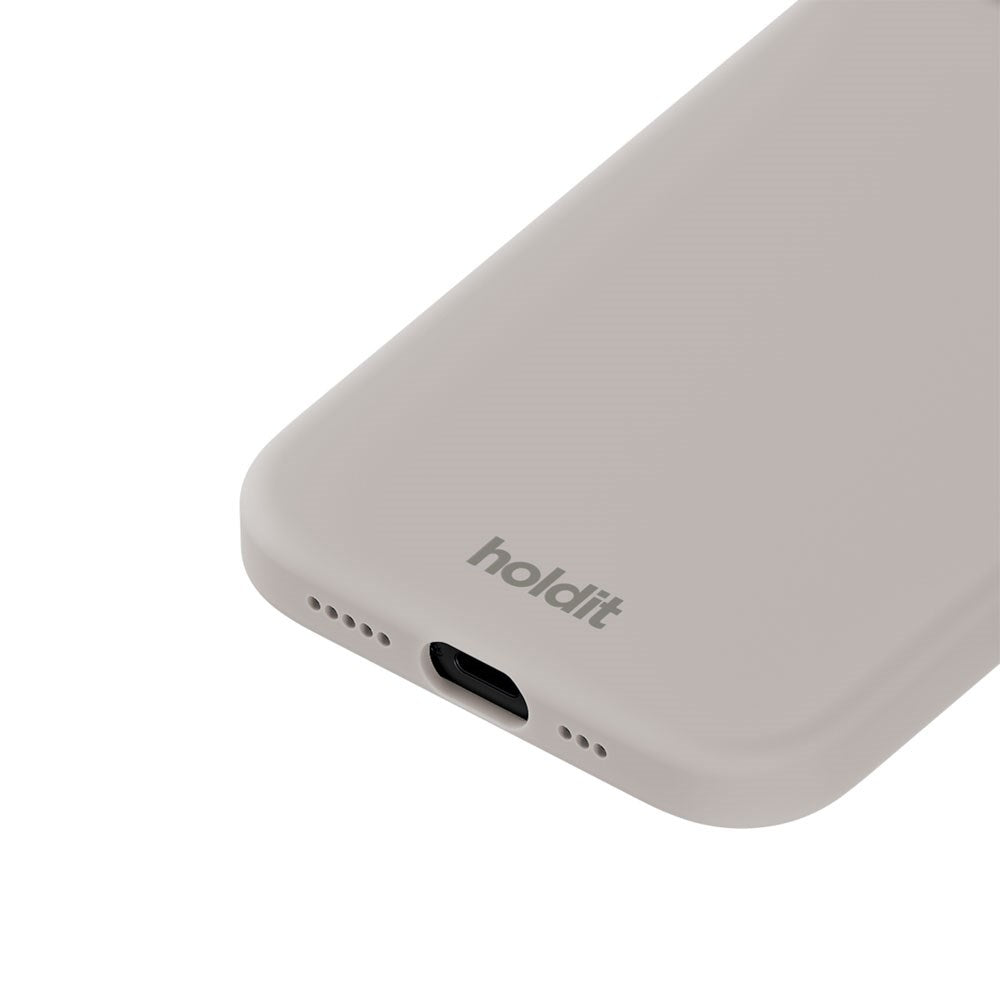 iPhone 15 Holdit Soft Touch Silicone Case - Wool Gray