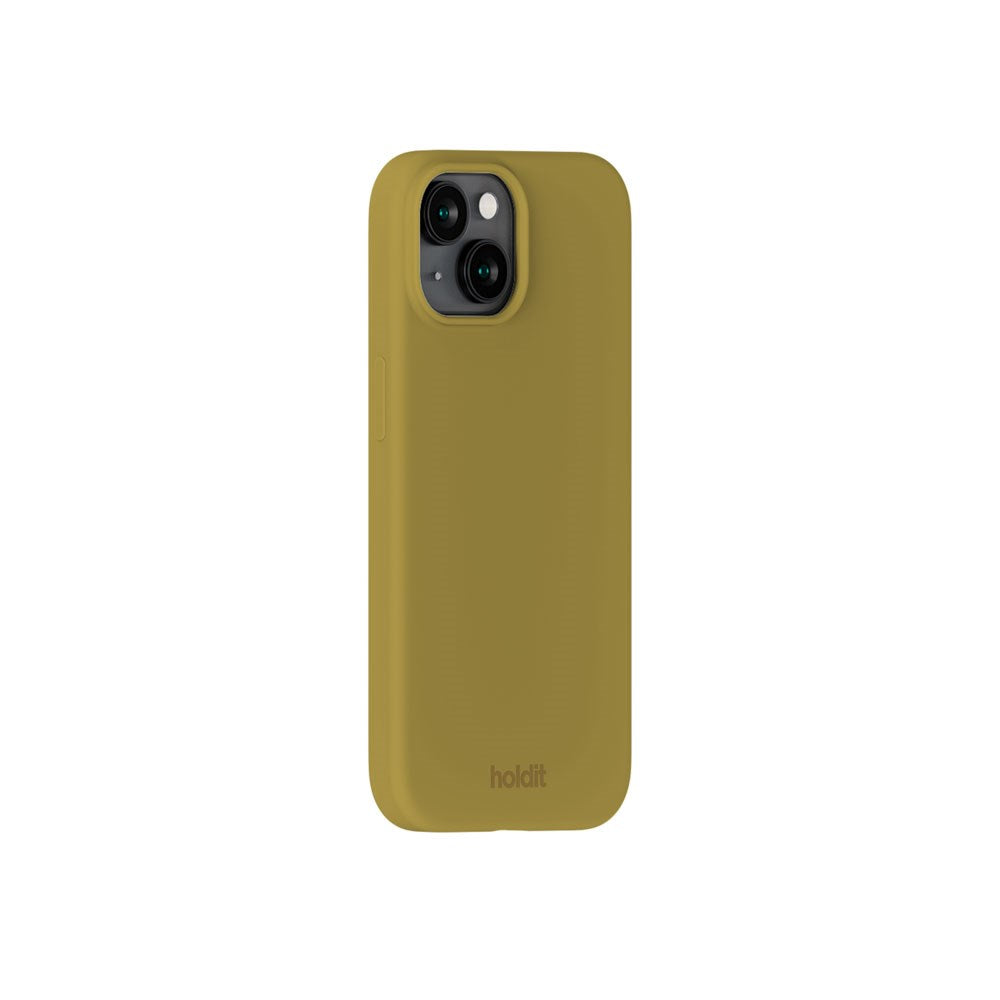 iPhone 15 Holdit Soft Touch Silicone Case - Warm Olive