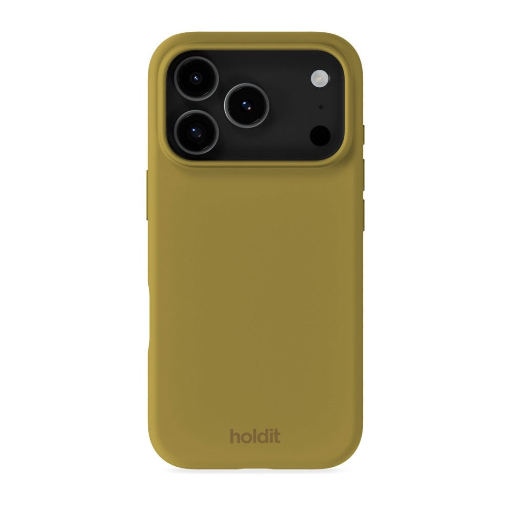 iPhone 17 Pro Holdit Soft Touch Silicone Case - Warm Olive