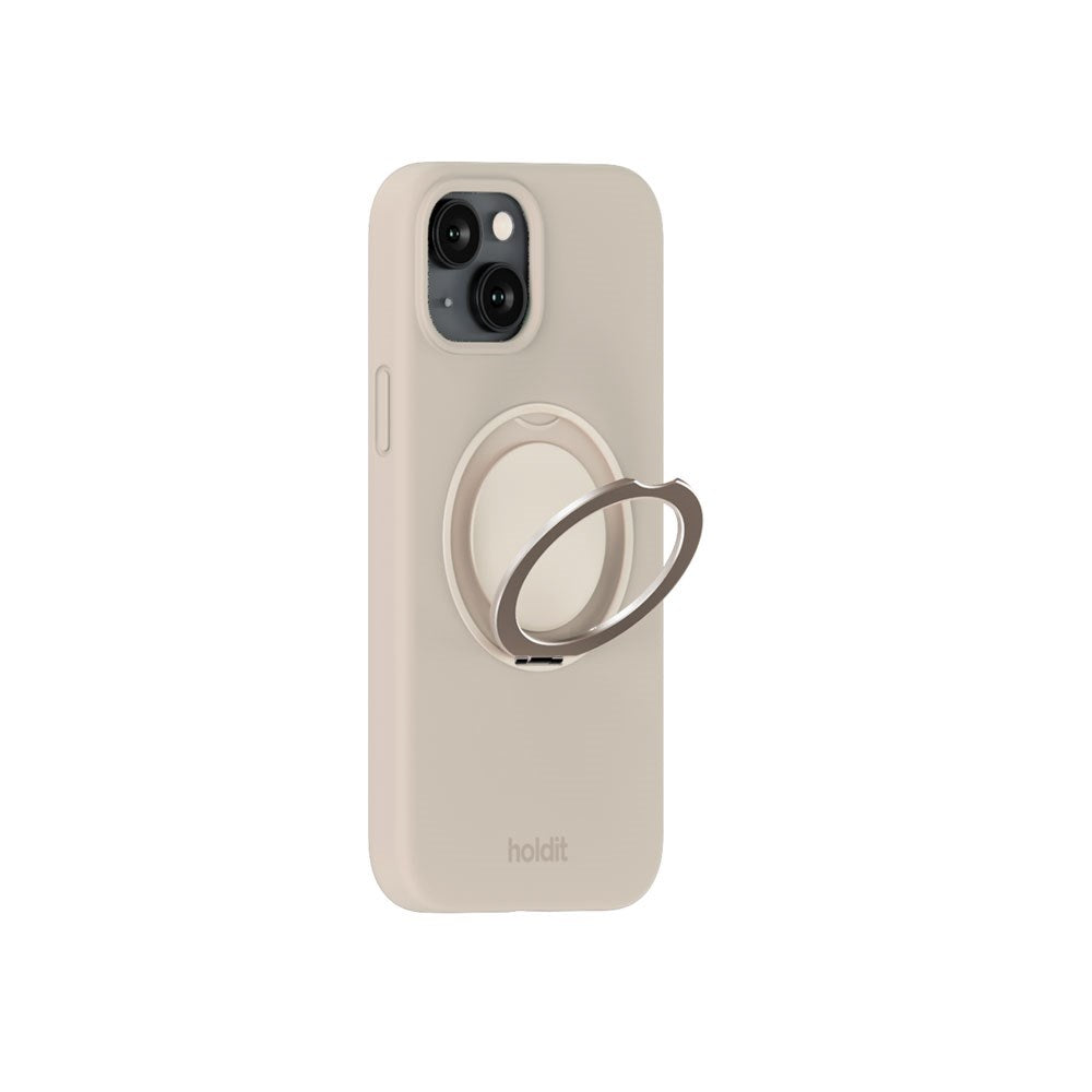 iPhone 16e / 15 Holdit Silicone Stand Case - Light Beige