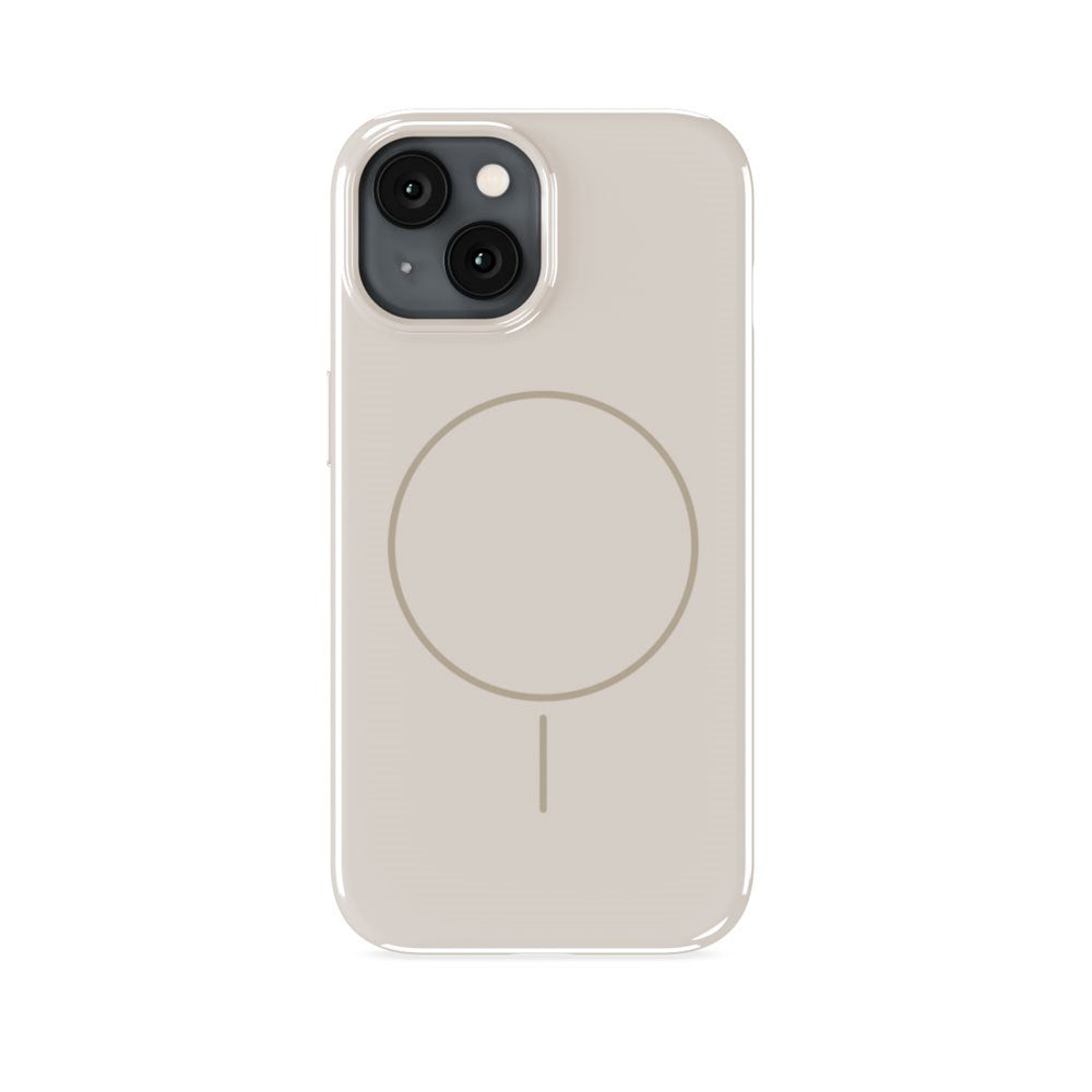 iPhone 16e / 15 / 14 / 13 Holdit Mono Case - MagSafe Compatible - Light Beige / Beige