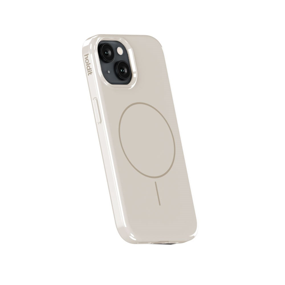 iPhone 16e / 15 / 14 / 13 Holdit Mono Case - MagSafe Compatible - Light Beige / Beige