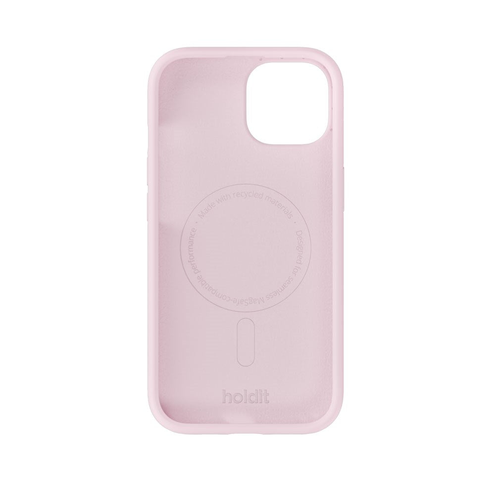 iPhone 15 / 14 / 13 Holdit Soft Touch MagSafe Silicone Case - Pale Pink