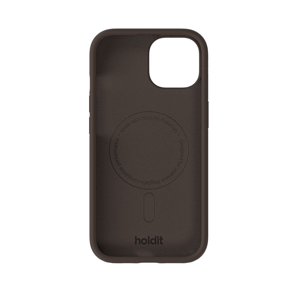 iPhone 15 / 14 / 13 Holdit Soft Touch MagSafe Silicone Case - Chocolate