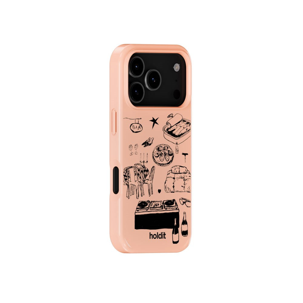 iPhone 18 Pro Max / 17 Pro Max Holdit Graphic Print Case - Bare Pink