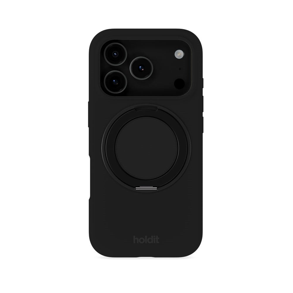 iPhone 18 Pro / 17 Pro Holdit Silicone Stand Case - Black
