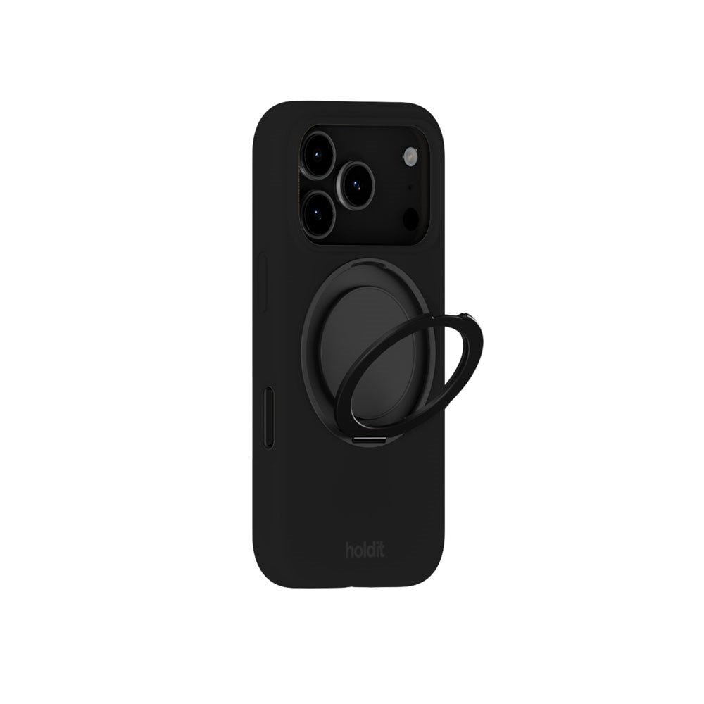 iPhone 18 Pro / 17 Pro Holdit Silicone Stand Case - Black