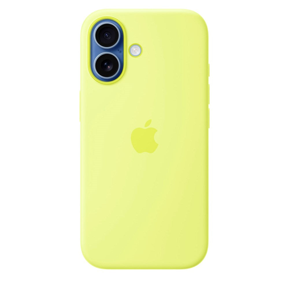 Original Apple iPhone 17 Silicone Case - MagSafe Compatible - Neon Yellow (MGEV4ZM/A)