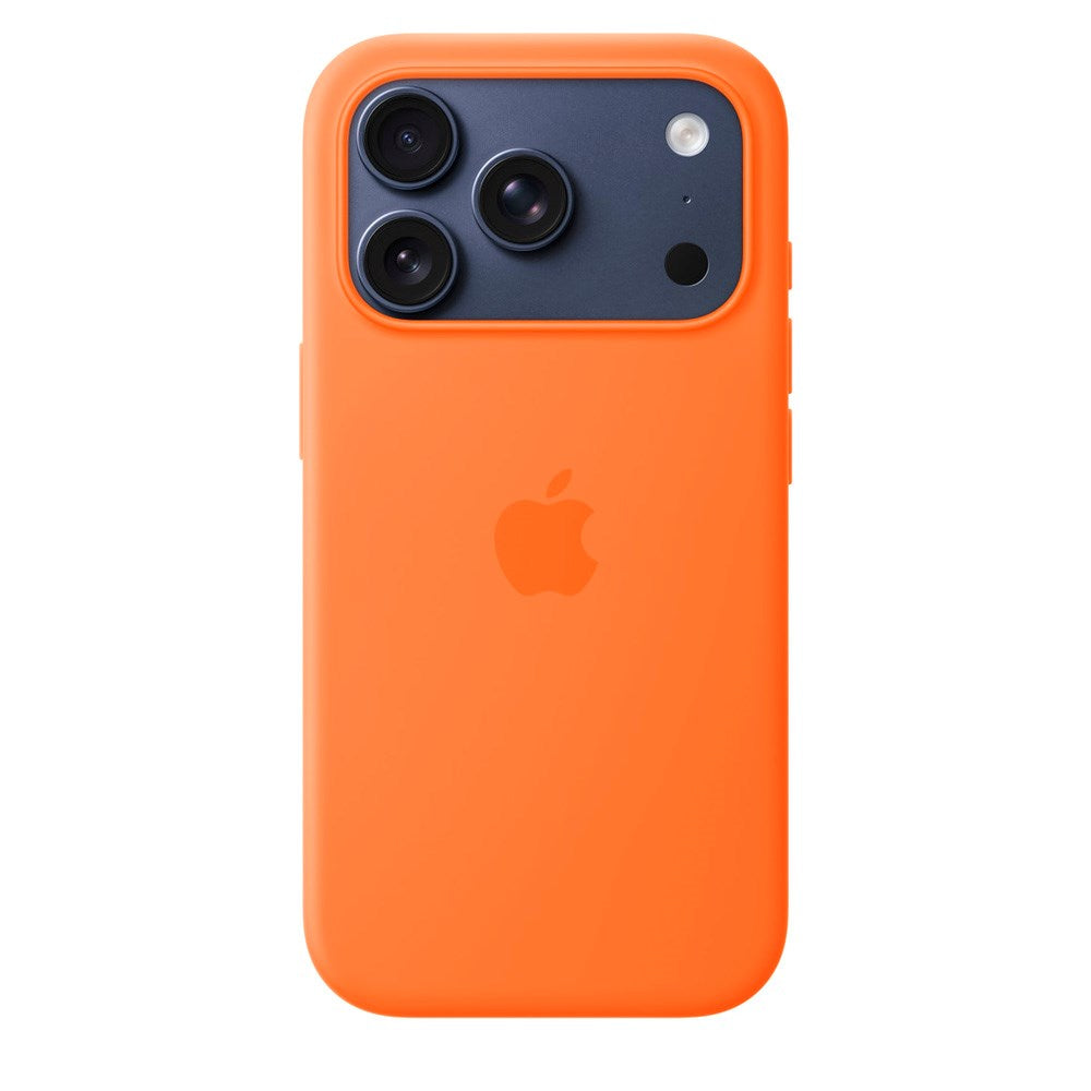 Original Apple iPhone 17 Pro Silicone Case - MagSafe Compatible - Orange (MGFE4ZM/A)
