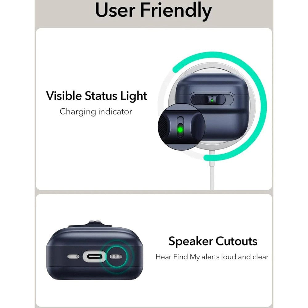 ESR AirPods (4th Gen) HaloLock Pulse Case - MagSafe Compatible - Blue