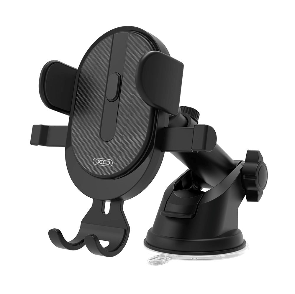XO C60 Mobile Phone Holder for Car - Dashboard & Air Vent - Black