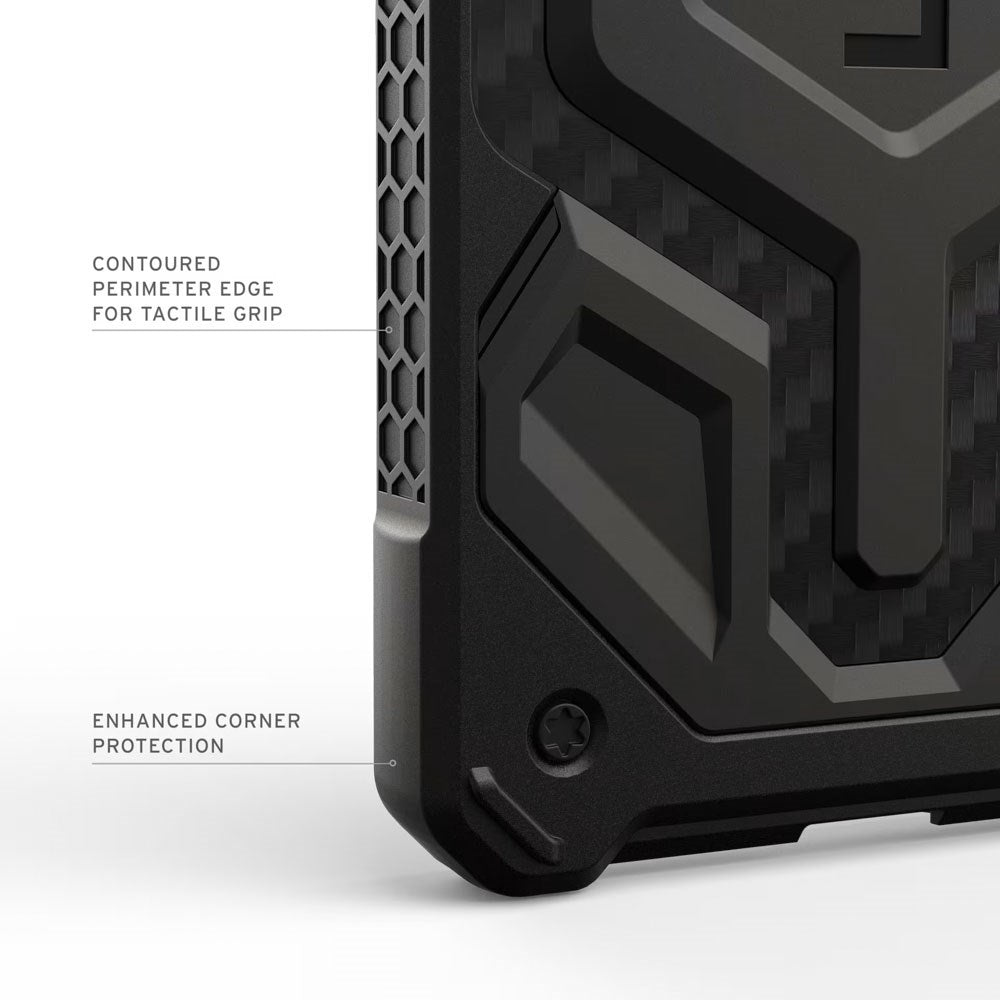 Samsung Galaxy S26+ (Plus) UAG Monarch Pro Carbon Hybrid Case – MagSafe Compatible – Black
