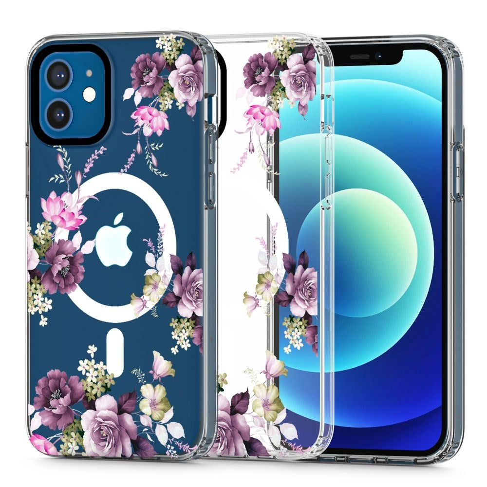 iPhone 12 / 12 Pro Tech-Protect MagMood Case - MagSafe Compatible - Spring Floral