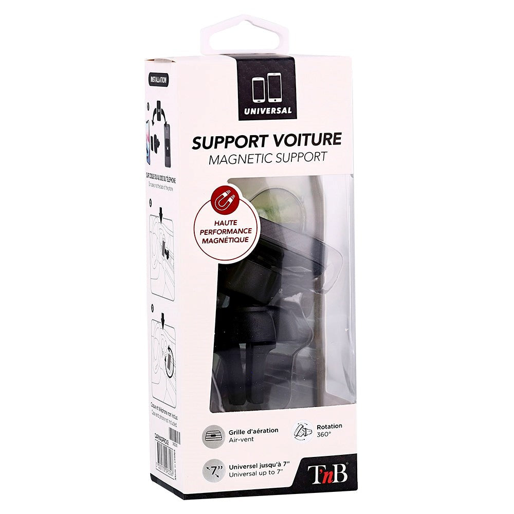 T'NB Magnetic Mobile Holder for Car - Ventilation System - Black