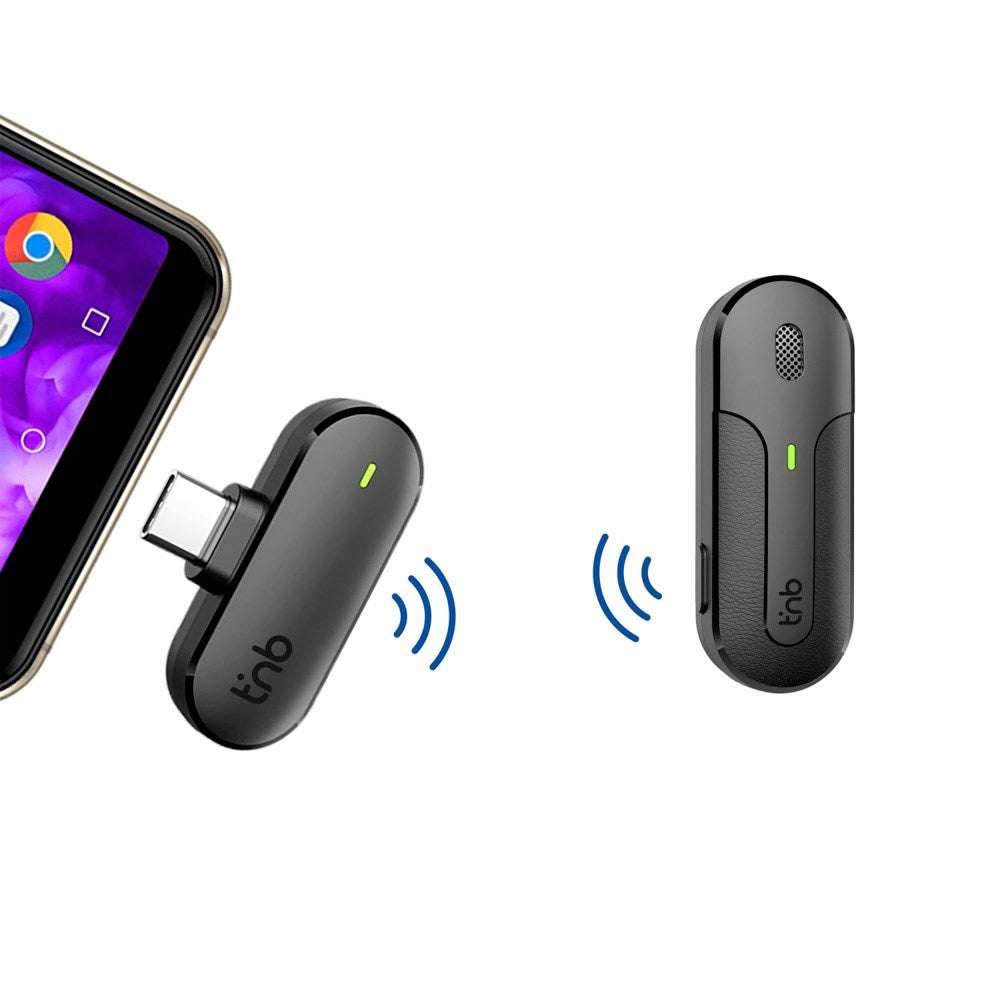 T'NB INFLUENCE PRO - Wireless Microphone with Charging Case - USB-C - Black