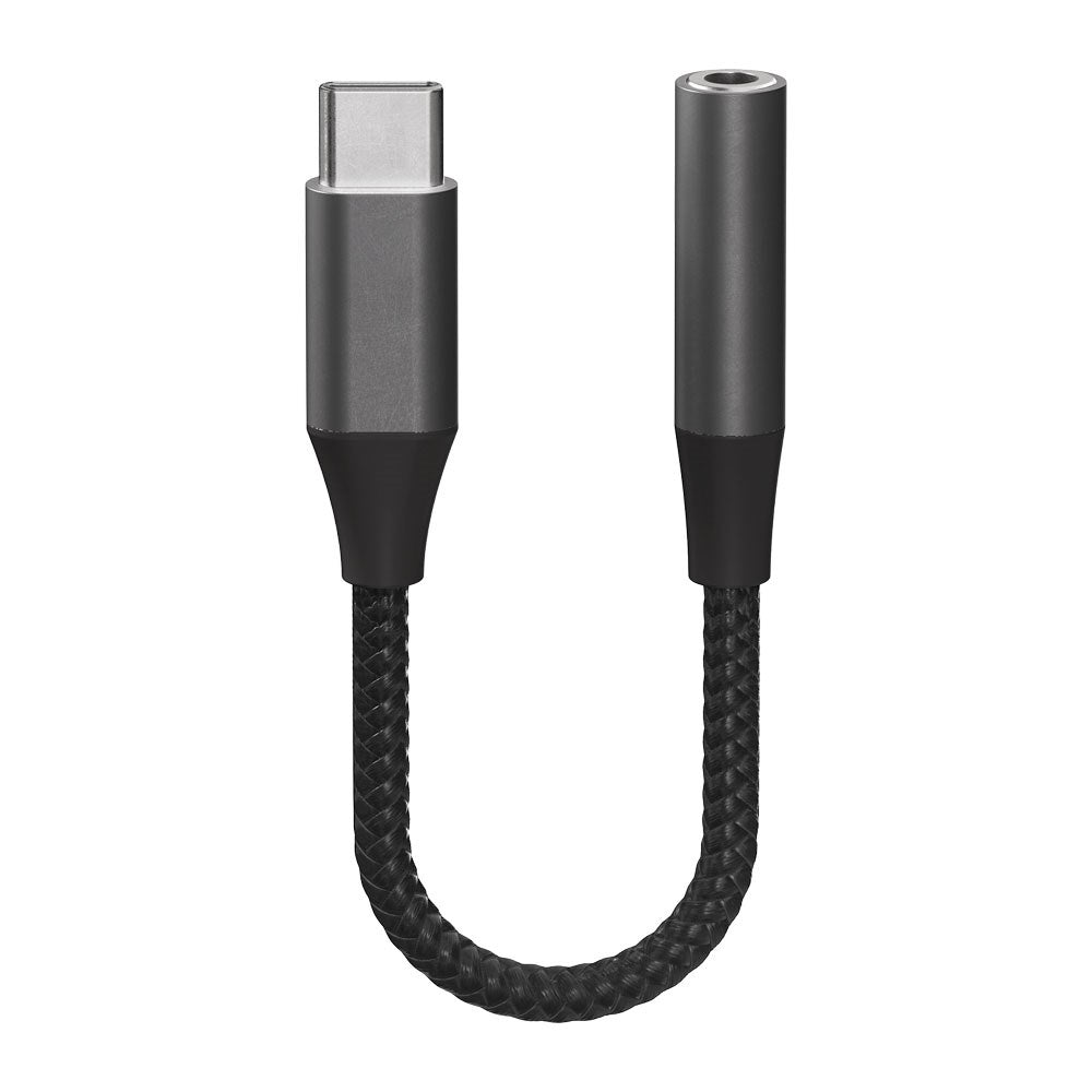 X2O Longlife USB-C to 3.5mm AUX Audio Adapter - 0.1m - Black