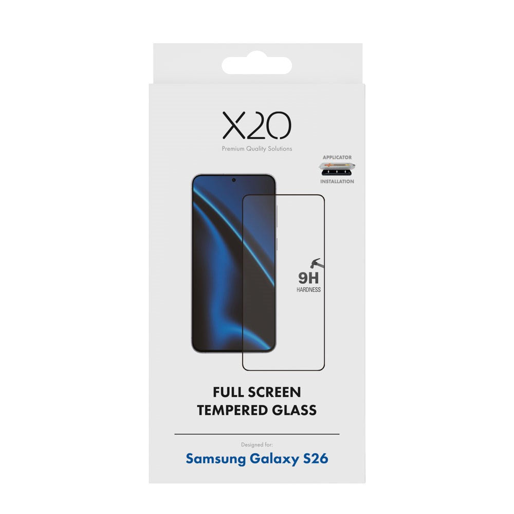 Samsung Galaxy S26 X2O 9H Full Fit Tempered Screen Protector Glass - Transparent