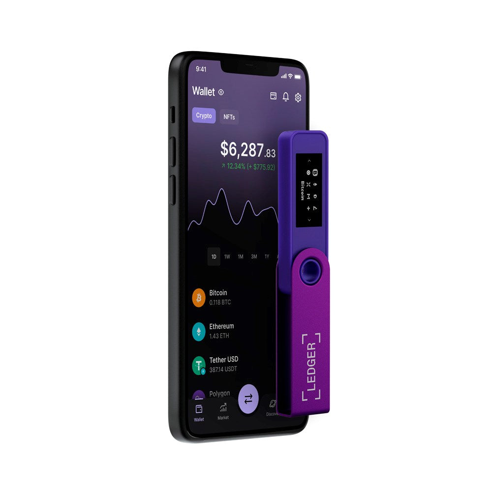Ledger Nano S Plus Crypto Hardware Wallet - Amethyst Purple