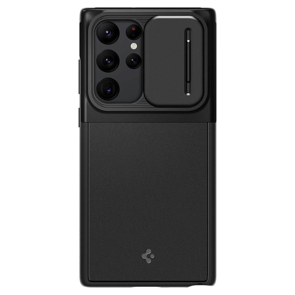 Spigen Optik Armor Samsung Galaxy S22 Ultra Case - Black