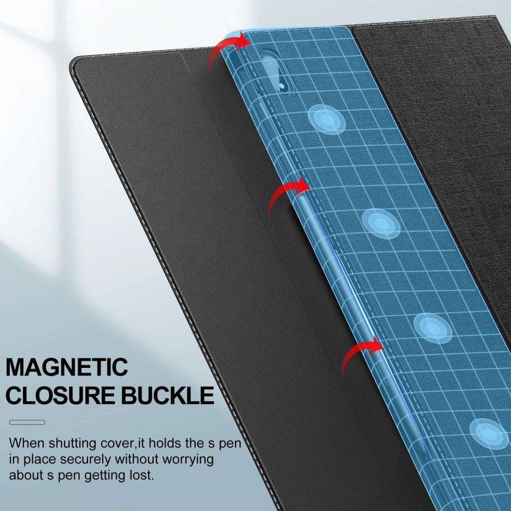 Samsung Galaxy Tab S7 FE 12.4" Infiland Classic Stand Case w. S Pen Holder - Black