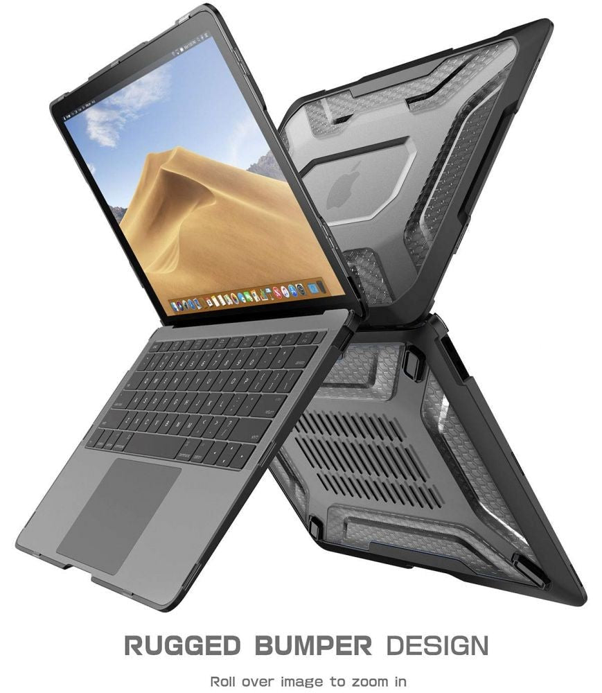 MacBook Air 13 (2018-2020) Supcase Unicorn Beetle Pro Tough Case - Frost Black