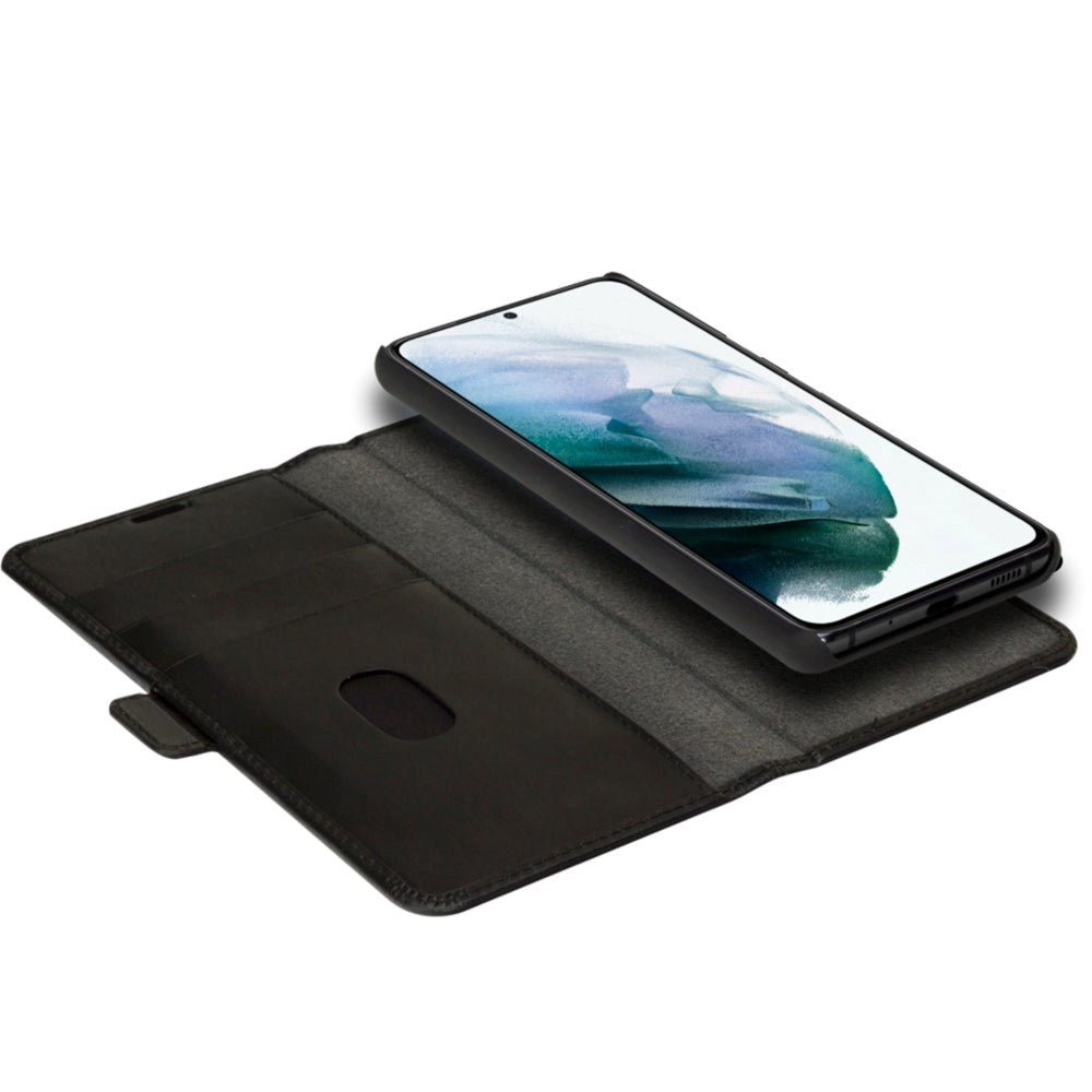 Samsung Galaxy S21+ (Plus) dbramante1928 Lynge Genuine Leather Magnet Case - Black