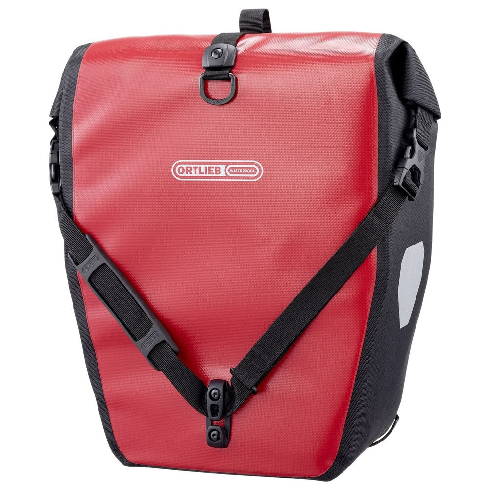 ORTLIEB Back-Roller 20L Bicycle Bag for Luggage Carrier (42 x 32 x 17cm) - Red / Black