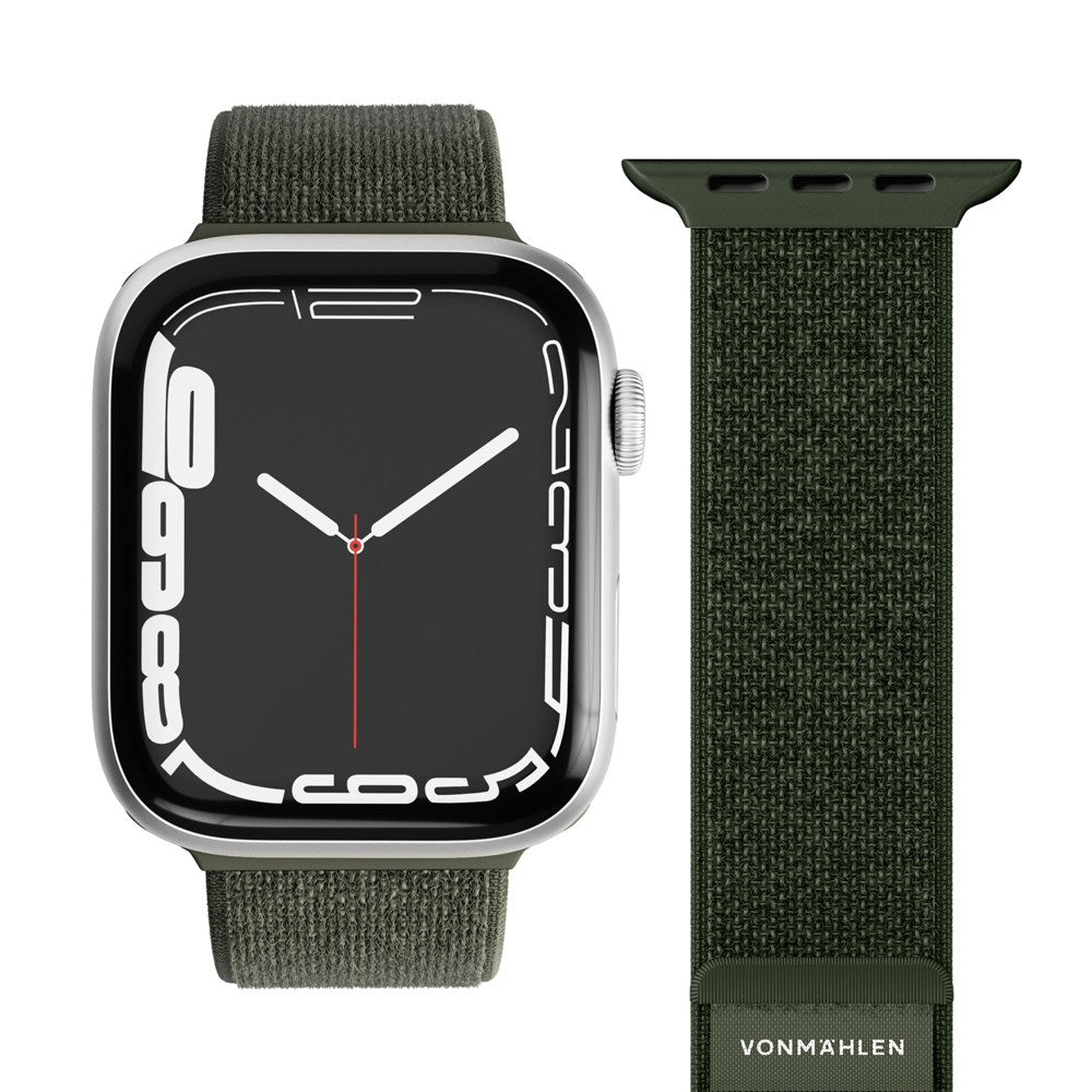 Apple Watch (42/44/45/46/SE/49mm) Vonmählen Fitness Loop 2 Nylon Strap - Green