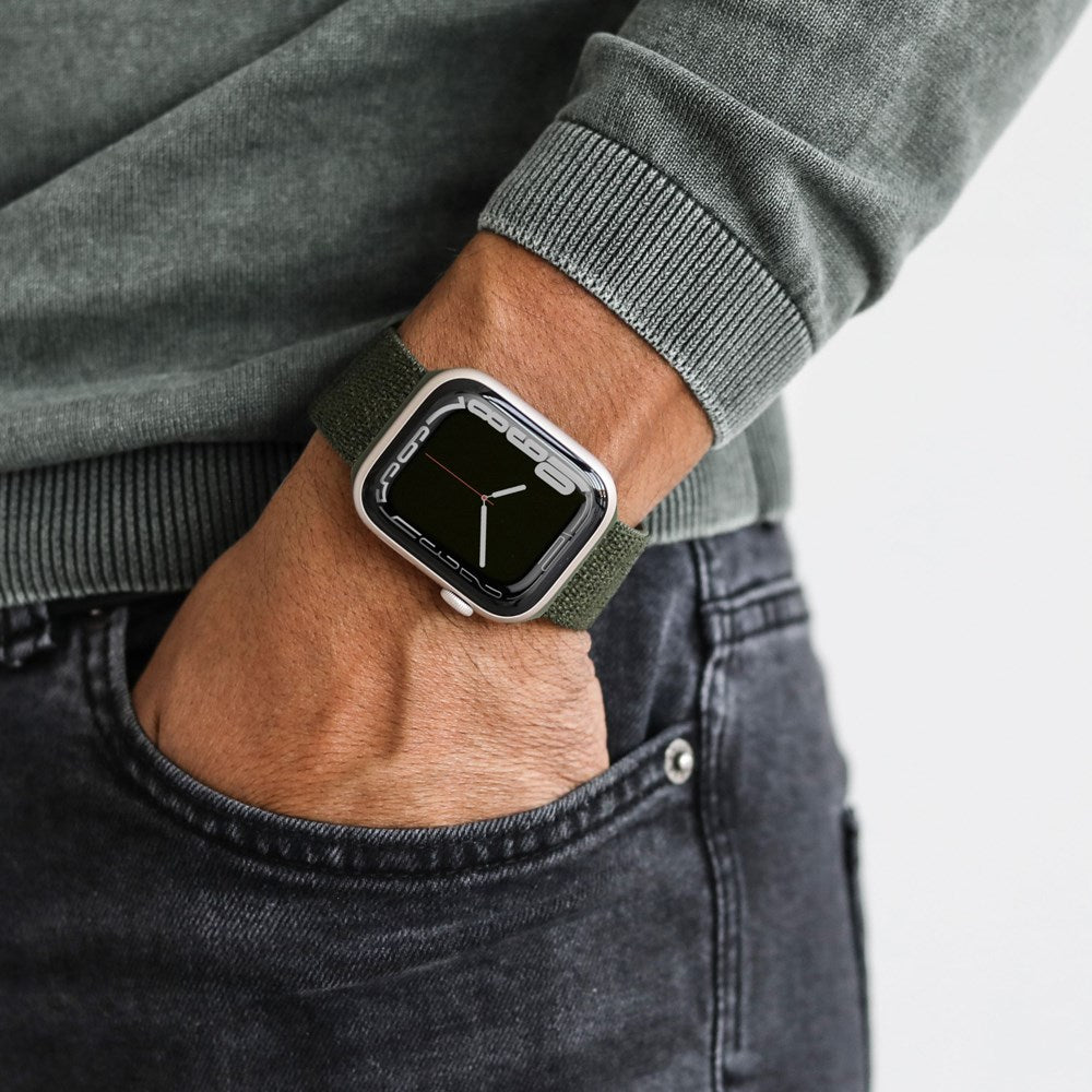 Apple Watch (42/44/45/46/SE/49mm) Vonmählen Fitness Loop 2 Nylon Strap - Green