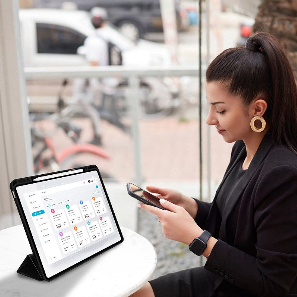 iPad Pro 13" (2025 / 2024) 4smarts Basic Folio Case w. Pen Holder - Black