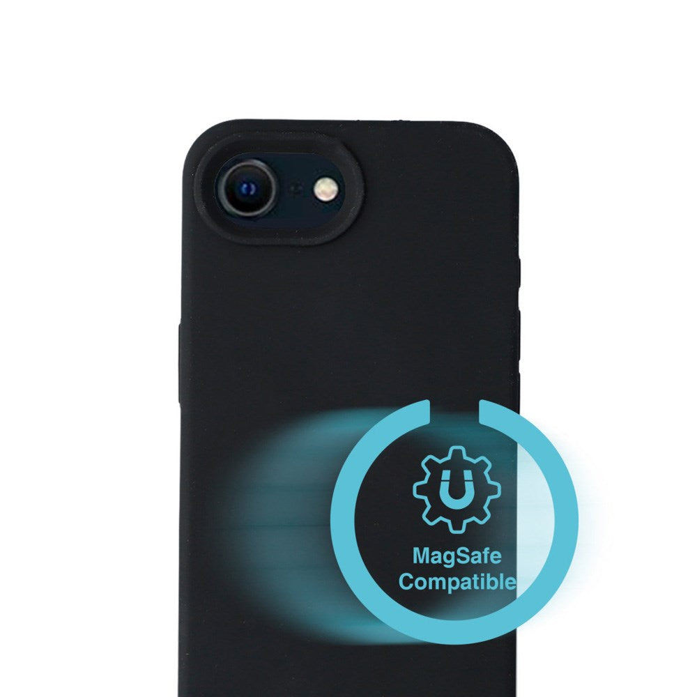 iPhone 16e 4smarts Silicone Case - MagSafe Compatible - Black