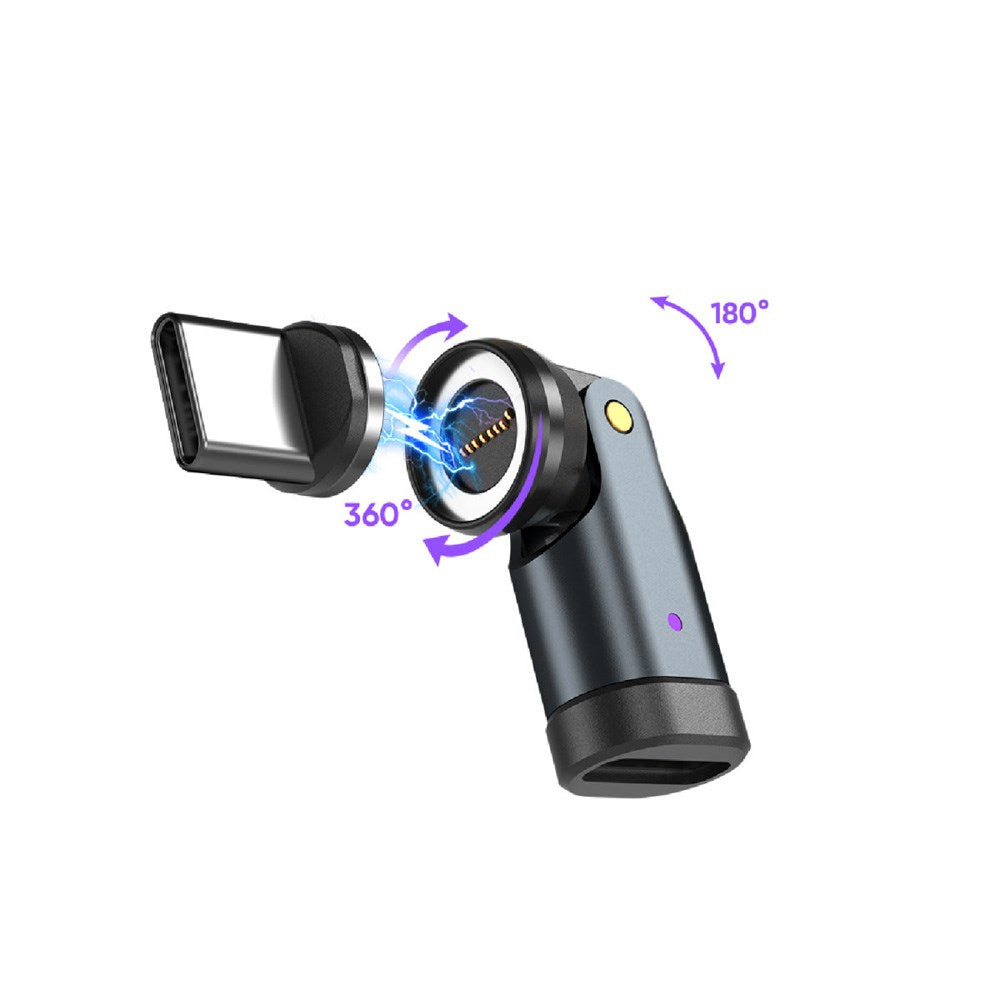 4smarts GravityCord Magnetic Cable with USB-C - 240W - 1.8m - Black