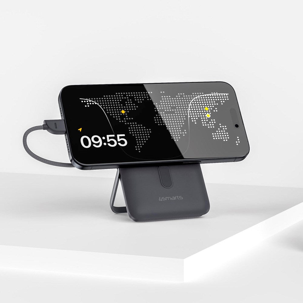 4smarts Enterprise Pocket 10.000 mAh Wireless PowerBank - 22.5W - Space Grey