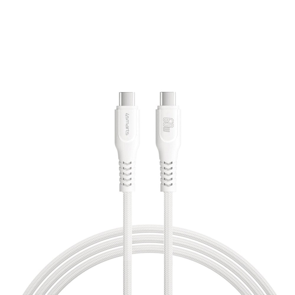 4smarts PremiumCord USB-C to USB-C Cable 60W - 1.5 m - White