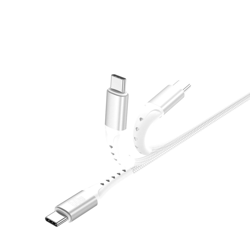 4smarts PrimeCord USB-C to USB-C Cable 60W - 1.5 m - White