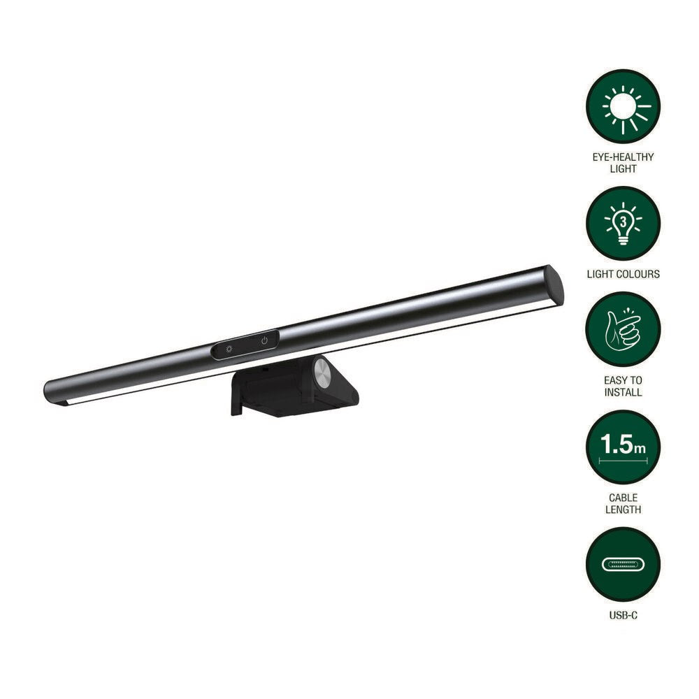 4smarts LightBar Laptop Screen Lamp - Grey