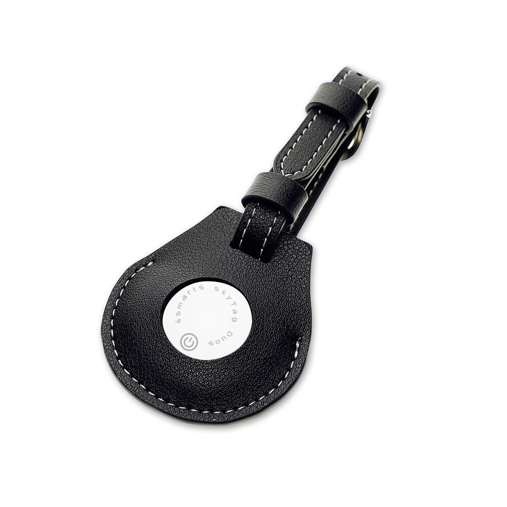 4smarts SkyTag GPS Tracker incl. Luggage Tag - Apple Find My & Android Find Hub - White / Black