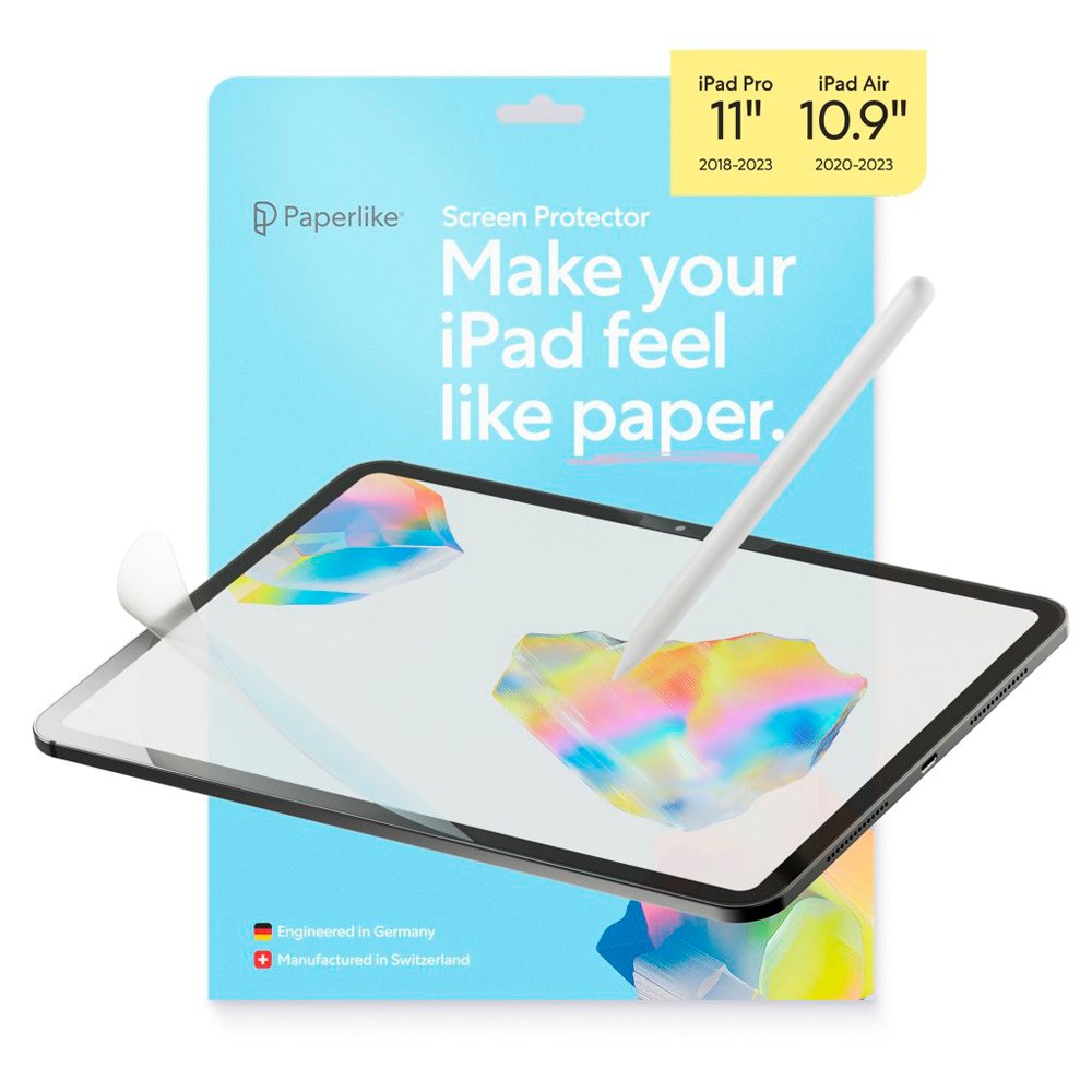 iPad Pro 11" (2022 / 2021 / 2020 / 2018) / iPad Air 10.9" (2022 / 2020) Paperlike 3 Screen Protector - 2 pcs - Transparent