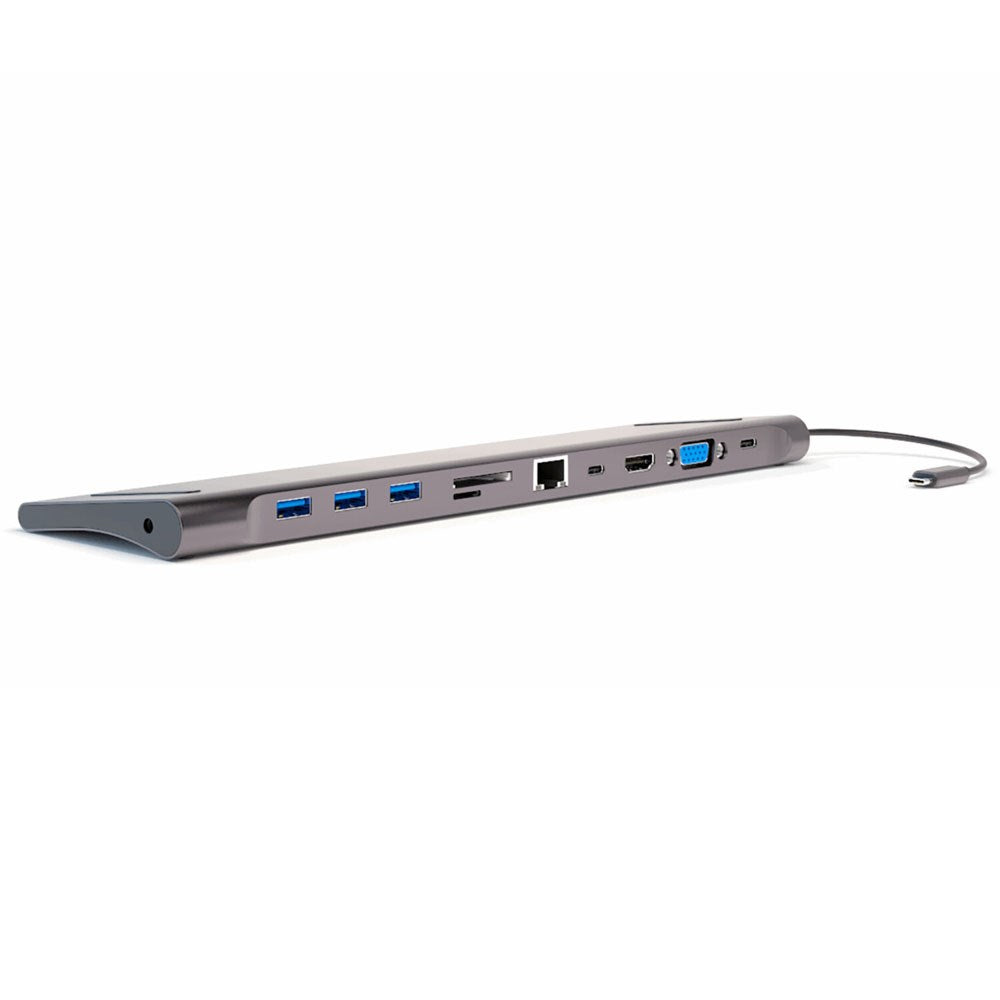 4smarts 11-in-1 USB-C Hub & Universal Tablet / Laptop Stand - Grey