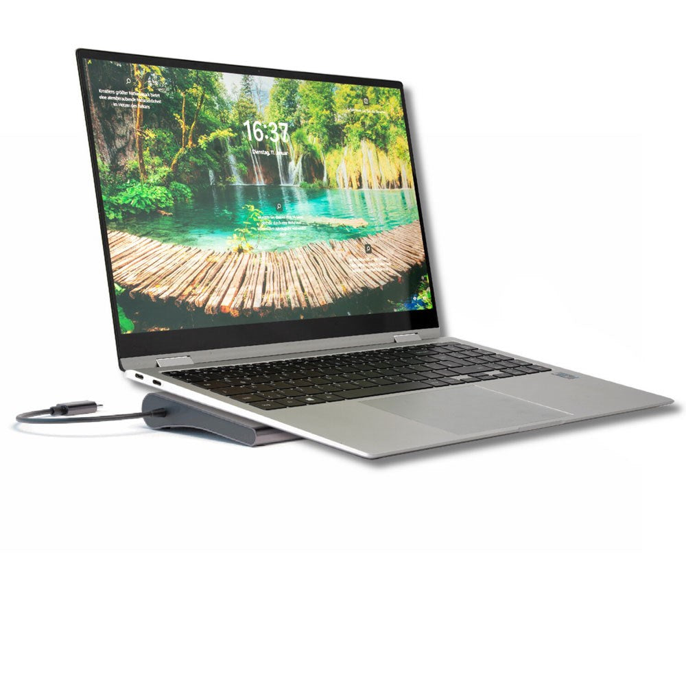 4smarts 11-in-1 USB-C Hub & Universal Tablet / Laptop Stand - Grey