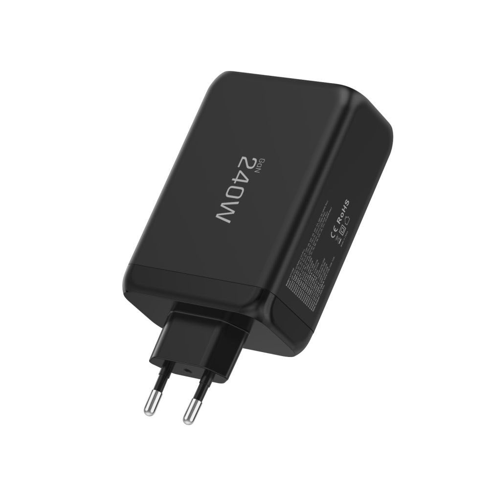 Tech-Protect 240W Wall Charger w. 3x USB-C & 1x USB-A - Black