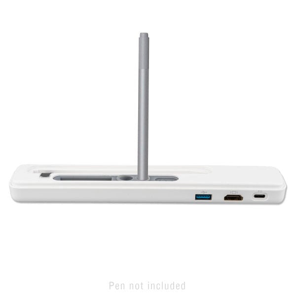 4smarts Active 4in1 USB Hub w. Microsoft Surface Pen Holder - White