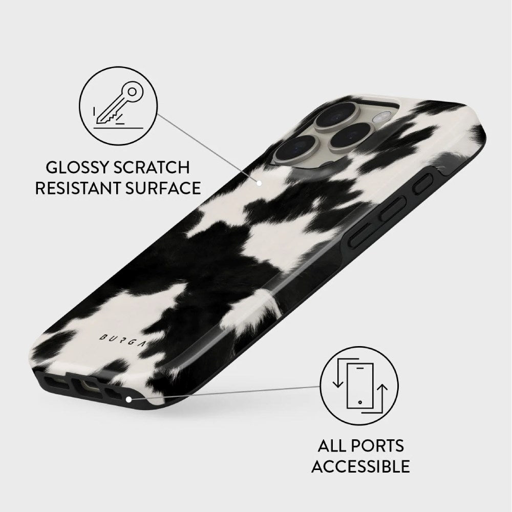 iPhone 16 Pro Burga Tough Fashion Case - MagSafe Compatible - Achromatic