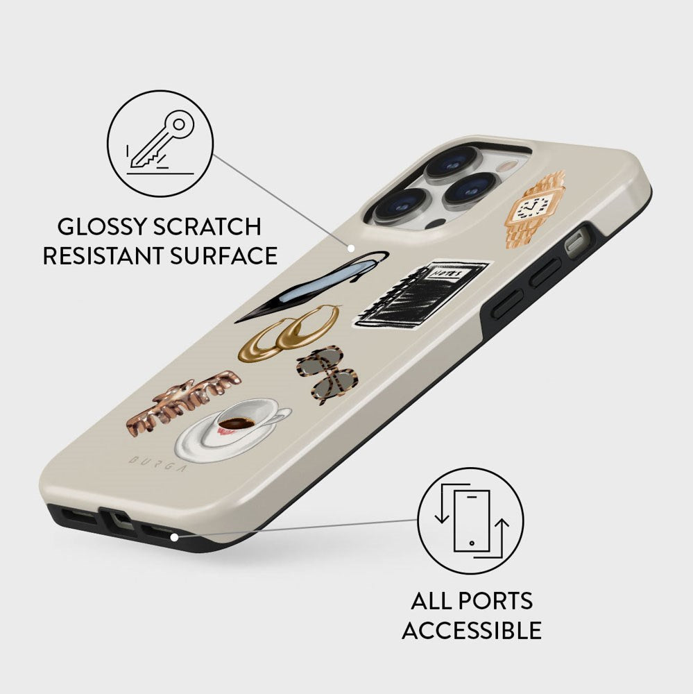 Burga iPhone 14 Pro Tough Fashion Case - Boss Babe