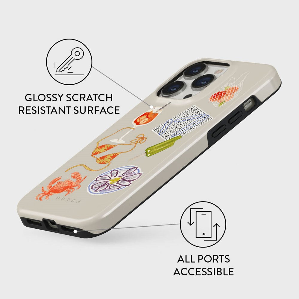 Burga iPhone 14 Pro Tough Fashion Case - Seaside Muse