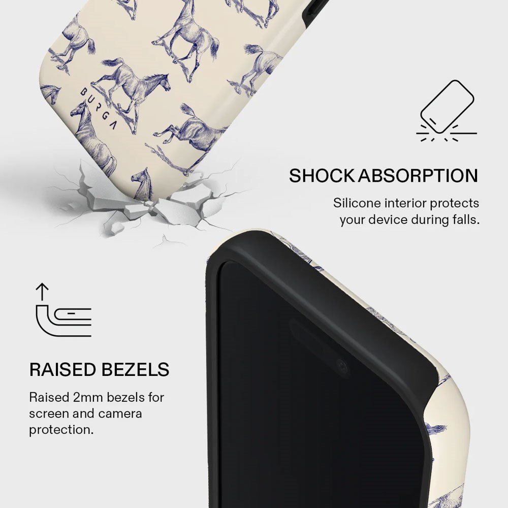 Burga iPhone 17 Tough Fashion Case - MagSafe Compatible - Derby Race