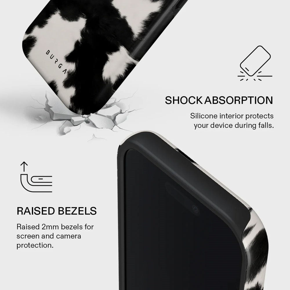 Burga iPhone 17 Tough Fashion Case - MagSafe Compatible - Achromatic