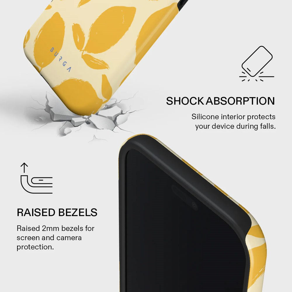 Burga iPhone Air Tough Fashion Case - MagSafe Compatible - Lemon Tart